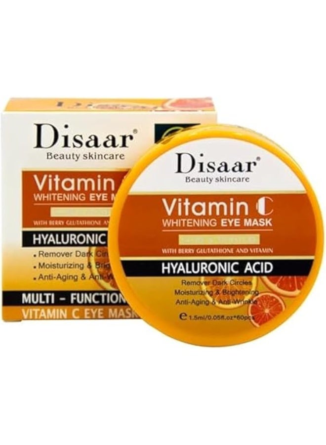 DISAAR Beauty Vitamin C Series Eye Mask Anti Wrinkle Dark Circles Removal Under Eye Vitamin C Eye Patches - Image 1